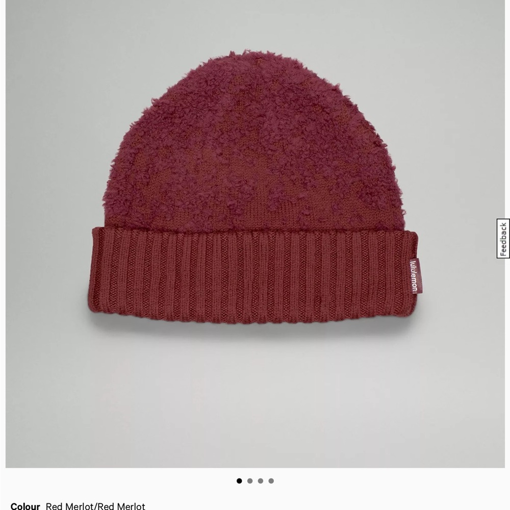 Lululemon Women's Ombre Knit Textured BeanieRed Merlot RDMR